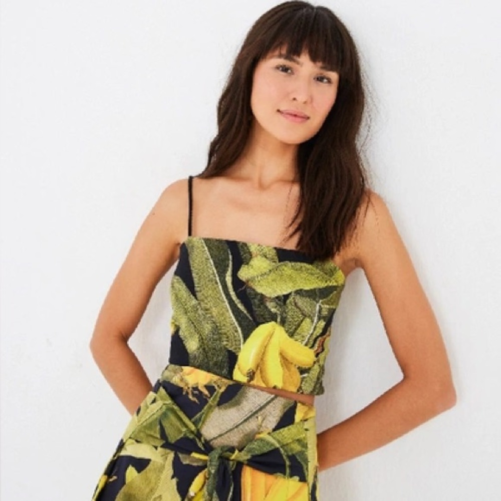 FarmRio Banana Craze Crop Top